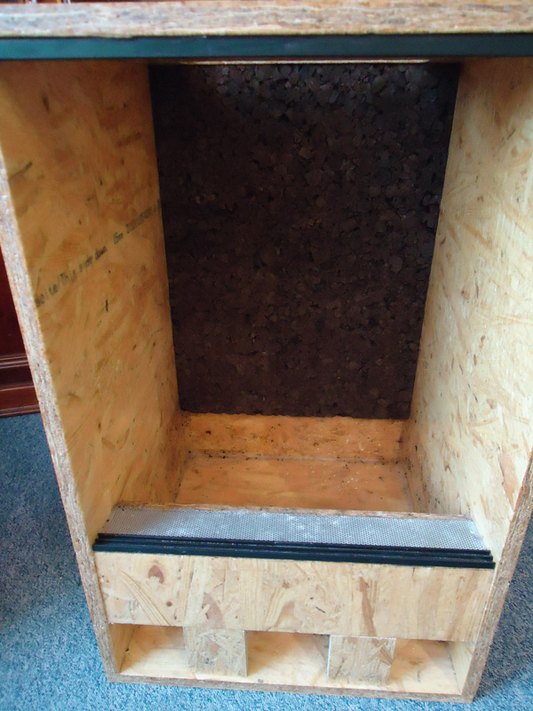 fertiges selbstgebautes Terrarium